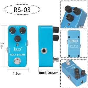 IRIN | IRIN Rock Dream Guitar Effect Pedal Metal Distortion True Bypass RS-03 Phụ Kiện Đàn Guitar Điện Cho Âm Thanh Rock Cổ Điển