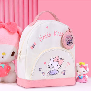 Sanrio Cute Cartoon Mini School Bag Meileti Kulu Mi Primary School Children Going to School Double Shoulder Bag for Girls