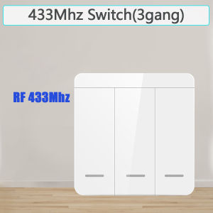 100-220V RF 433Mhz Light Switch Mini 10A Relay Receiver 1/2/3 Gang Wall Panel Switch Remote Control Home LED Light Interruptor