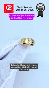 Cincin Mirip Emas 22 Karat Murah – Elegan Anti Karat dan Tahan Lama | Model Kekinian harga terjangkau SCP0036