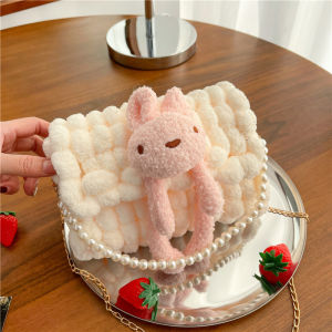 Hand-Woven Bag DIY Homemade Material Bag Wool Color Beanie for Knitting Grid Kids Gift Finished Product