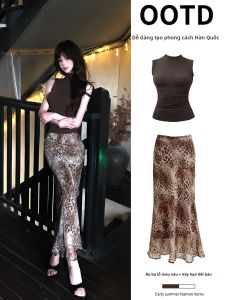 ZUKUN | Bộ Đồ Nữ In Hình Báo