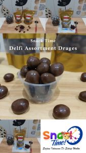 Snack Time Coklat Delfi Dragees Assortment Mede Almond Raisin 200 Gram