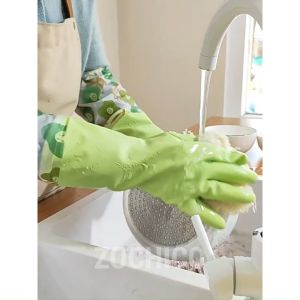 Găng tay rửa chén lót nỉ bo chun dài qua khuỷa tay chống thấm nước Zochico