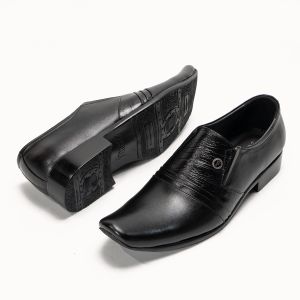 Sepatu Kulit Pantofel Pria Formal Kantor Branded Lokal L-73HT