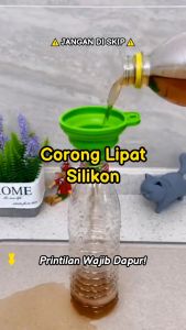 ( 2pcs ) Corong Air Silikon Portable Water Silicone Foldable Lipat Kecil