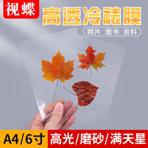 Cold Laminating Film Photo Poster Protection Film Plant Leaf Specimen Self Adhesive Matte Finish High Transparency Frosted Surface Star Dust Self Stick Laminating Film