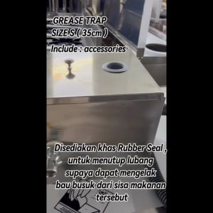 SUS GREASE TRAP/ 隔油机PERANGKAP MINYAK/ 隔油器INTERCEPTOR SET TAPIS SISA RESTAURANT KITCHEN/ DEGREASER INDUSTRIAL