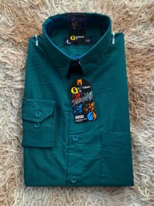 Kemeja Kantor Polos Lengan panjang Slimfit