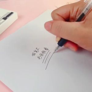 Combo 6 Bút Gel Kiểu Dáng Văn Phòng Ngòi 0.5mm Mực Đen