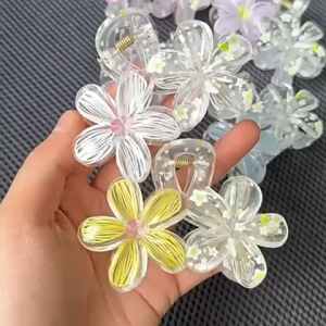 NEW Jepit Rambut Korea Jedai Bunga Kamboja Versi Bunga Dua Wanita Elegan Hihg Quality Clips 8CM