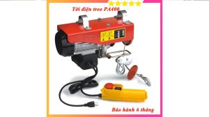 Máy Tời Điện Tải Trọng 400kg Với 2 Móc Ròng Rọc - ACZ PA400 - Công Suất 950W