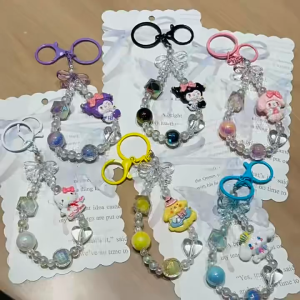 🔥 (FREE x1 Card) Cute Cartoon Phone Lanyard Hand Strap Key Chain-KUN742