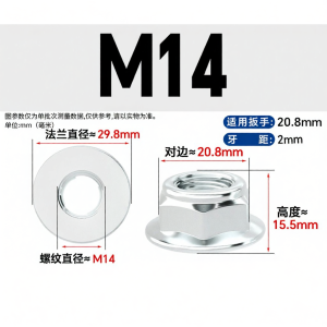 GUWANJI | Zinc Plated Self Locking Hexagonal Nut Anti-slip