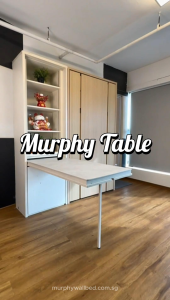 Horizontal Wall Murphy Table Wall Folding Table Hidden Table