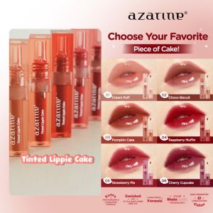 Azarine Tinted Lippie Cake Lip Tint 2.9 ml: Lipstik Tahan Lama & Warna Alami