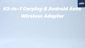 2-in-1 Wireless CarPlay & Android Auto Adapter 5.8GHz Pro – Seamless Switch for Multi-Driver Families – Convert Factory Wired to
