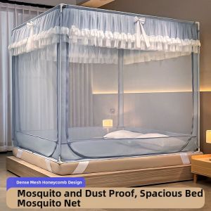 Kiss Dear | Home Use New Model Fall Protection Easy-to-Assemble Yurt-shaped Full Bottom Baby Safety Bed Mosquito Net 1.5m
