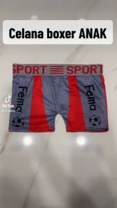 BAYIe - 6 PCS Celana Dalam / CD BOXER Anak laki-lak/Cowok SPORT / Kids Underwear