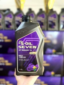 น้ำมันเครื่องมอเตอร์ไซค์ S-OIL 7 4T RIDER #9 MA2 10W40 สังเคราะห์ 100%