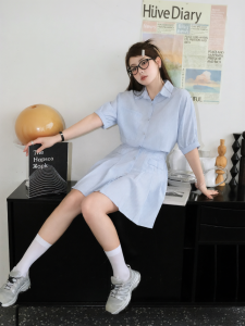 Đầm Sọc Polo Dạng Hai Mảnh Plus Size