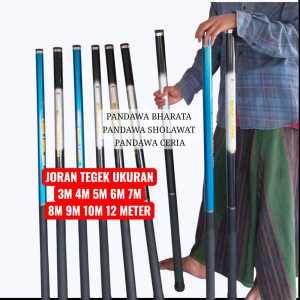 Joran Pancing 10 meter / 1000cm Ruas Panjang Tegek Bendera Sholawat Murah