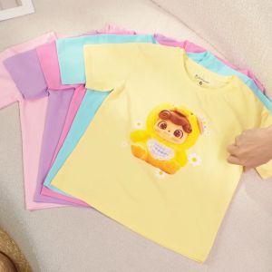 Đồ bộ bé gái BabyThree Bomines đồ bộ short BabyThree thun cotton thoáng mát cho bé 4-12 tuổi 14-36kg DBSBB3HONG