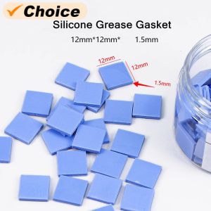 TE-P1 Pre Cut Thermal Pads 12x12x1.5mm Thermal Silicone Pad Heat Insulation Mobile Phone Motherboard Repair Silicone Sheet