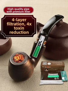 Portable Mens Briarwood Pipe