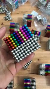 DIY ลูกปัดแม่เหล็ก 216ชิ้น 5มม. | บล็อกแม่เหล็ก ลูกบาสก์ทรงกลม | รูบิค 3x3 แม่เหล็ก ของเล่นฝึกสมอง | โปรตีนและประสบการณ์ | [Adopt A Method] ราคาถูกต้อง
