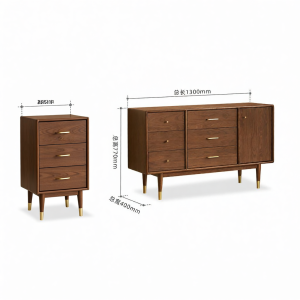 YUANSHI YUANSU | North American Black Walnut Solid Wood Chest of Drawers