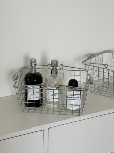 Nordic Simple Stainless Steel Storage Basket