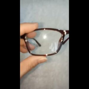 Kacamata Super Focus Rabun Dekat PRIA WANITA +1.00 s/d +3.00 PLUS Frame Kotak Warna Bingkai Warna Coklat Lensa Bening - MURAH
