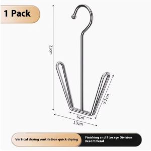 Lacepulse丨 Giá phơi thép không gỉ cho giày dép và quần áo-lưu trữ dễ dàng