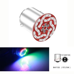 KEVANLY | Đèn Phanh Báo Rẽ RGB 1/2 Chiếc 1157 BAY15D P21/5W 30SMD LED Đèn Hậu Đèn Phanh Đèn Xi Nhan Đèn Báo Rẽ 12V Cho Ô Tô