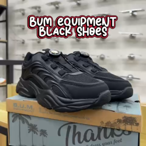 BUM Equipment Kids Black Shoes CSY819 Black School Shoe / Kasut Hitam Sekolah / Sneakers / Kasut Budak