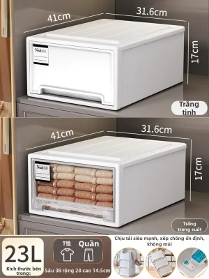BEITEJIA | Hộp nhựa ngăn kéo đựng đồ đa năng