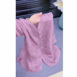 NUMEN BUTTON | Summer New Arrival Chinese Style Short Buttoned V-neck Long Sleeve Fashion Shirt