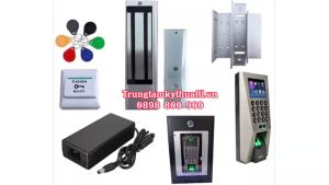 Bộ khóa kiểm soát cửa KP-607 - F18 kết hợp với khóa nam châm và đầu đọc phụ