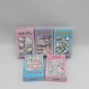 50Pcs Kartu Foil Sanrio Mainan Kartu Sanrio Hologram Kartu Trading Card Sanrio