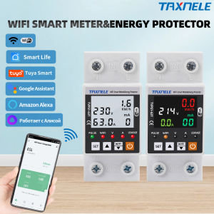 Smart Life TUYA WiFi Circuit Breaker 63A Energy Meter Timer