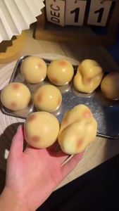 Soft Handmade Crispy Potato Stress Ball Fidget Toy Crunchy Squeeze Ball Round Blocks Filled Asmr Anti Stress Toys For Adults