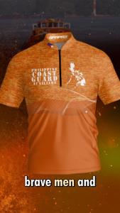 Philippine Coast Guard Auxiliary PCGA 1 Polo Shirt | Chinese Collar Sublimation