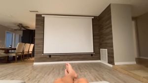 Wanbo Projector Electric Screen 84"/100" หน้าจอฉายภาพ 16:9 จอโปรเจคเตอร์ ควบคุมผ่านรีโมท จอโปรเจคเตอร์ไฟฟ้า