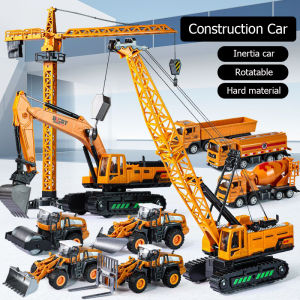 Car Toys for Boys Construction Toys Truck Toy Engineering Crane Vehicle Car DIY Scene Kids Gift