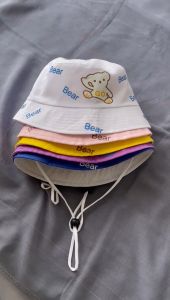 Topi Bucket Anak Laki Laki dan Perempuan Model GO BEAR bisa pake nama