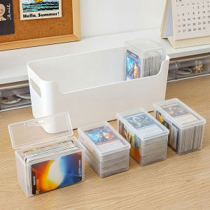 6pcs Card Storage Boxes with 1pc Large Box And 5pcs Small Boxes Transparent Card Storage Box for Trading MTG TCG Sports Card