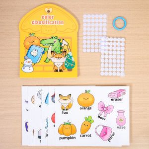 Quiet Study Book Set - DIY Fun Learning Craft Books and Educational Toys for Children to Learn Colors and Fine Motor Skills