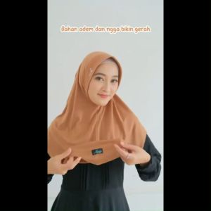 Terbaru Azamka Hijab Kyra Basic Jumbo Kerudung Syari Bahan Jersey Stela Premium