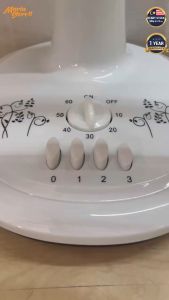 COOL POWER 12" Timer Table Desk Stand Fan Silent Moving Head Living Room Bedside Kipas Pemasa Berdiri Meja Bilik